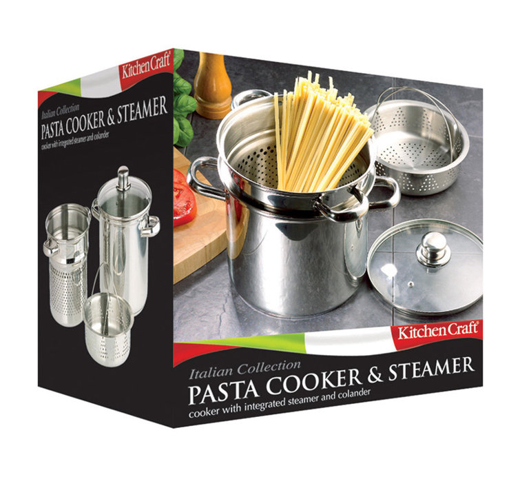 KitchenCraft Italian Stainless Steel Cookware Set Wayfair.co.uk